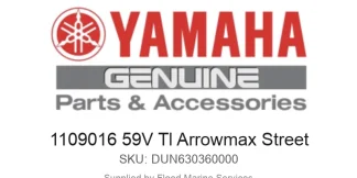 1109016 59V Tl Arrowmax Street - Genuine Yamaha Product available at Flood Marine