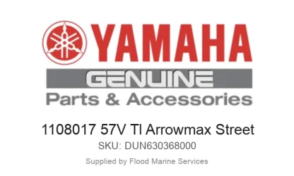 1108017 57V Tl Arrowmax Street - Genuine Yamaha Product available at Flood Marine