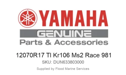 12070R17 Tl Kr106 Ms2 Race 981 - Genuine Yamaha Product available at Flood Marine