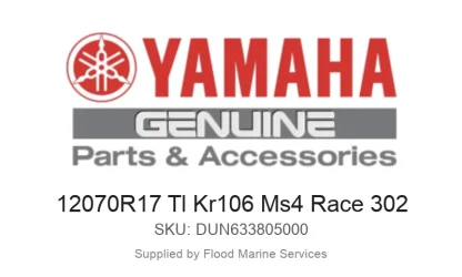 12070R17 Tl Kr106 Ms4 Race 302 - Genuine Yamaha Product available at Flood Marine