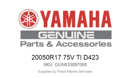 20050R17 75V Tl D423 - Genuine Yamaha Product available at Flood Marine