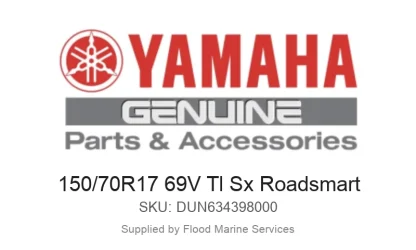 150/70R17 69V Tl Sx Roadsmart - Genuine Yamaha Product available at Flood Marine