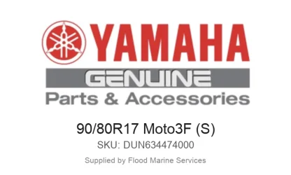 90/80R17 Moto3F (S) - Genuine Yamaha Product available at Flood Marine