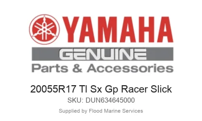 20055R17 Tl Sx Gp Racer Slick - Genuine Yamaha Product available at Flood Marine