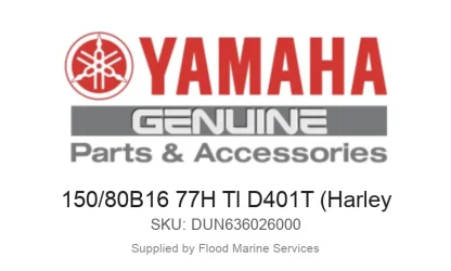 150/80B16 77H Tl D401T (Harley - Genuine Yamaha Product available at Flood Marine