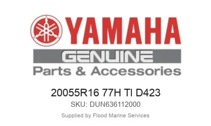 20055R16 77H Tl D423 - Genuine Yamaha Product available at Flood Marine