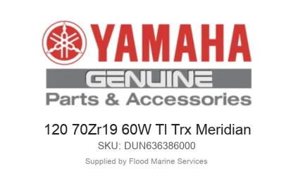 120 70Zr19 60W Tl Trx Meridian - Genuine Yamaha Product available at Flood Marine