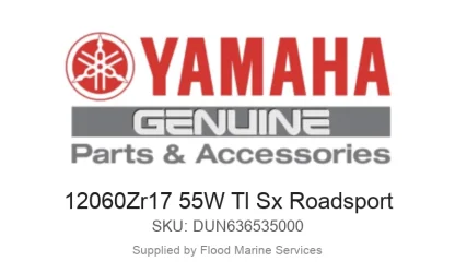 12060Zr17 55W Tl Sx Roadsport - Genuine Yamaha Product available at Flood Marine