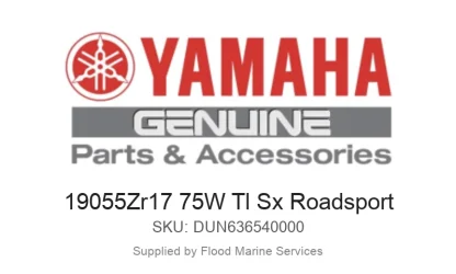 19055Zr17 75W Tl Sx Roadsport - Genuine Yamaha Product available at Flood Marine