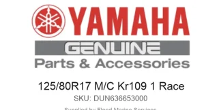 125/80R17 M/C Kr109 1 Race - Genuine Yamaha Product available at Flood Marine
