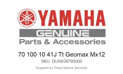 70 100 10 41J Tt Geomax Mx12 - Genuine Yamaha Product available at Flood Marine