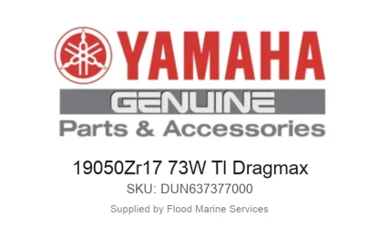 19050Zr17 73W Tl Dragmax - Genuine Yamaha Product available at Flood Marine