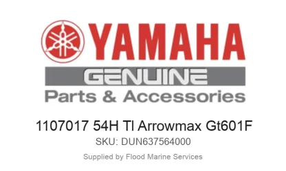 1107017 54H Tl Arrowmax Gt601F - Genuine Yamaha Product available at Flood Marine