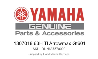 1307018 63H Tl Arrowmax Gt601 - Genuine Yamaha Product available at Flood Marine
