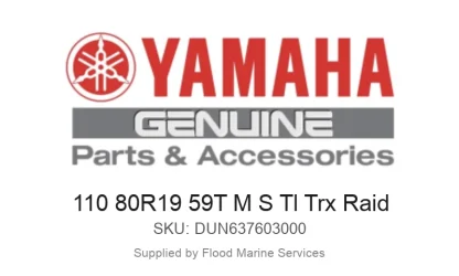 110 80R19 59T M S Tl Trx Raid - Genuine Yamaha Product available at Flood Marine