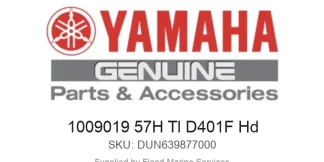 1009019 57H Tl D401F Hd - Genuine Yamaha Product available at Flood Marine