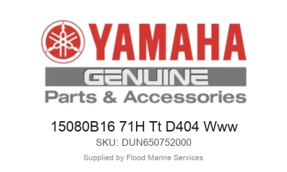 15080B16 71H Tt D404 Www - Genuine Yamaha Product available at Flood Marine