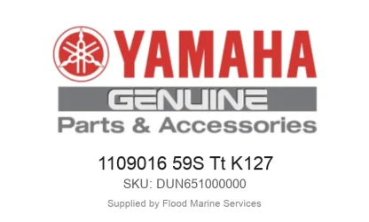 1109016 59S Tt K127 - Genuine Yamaha Product available at Flood Marine