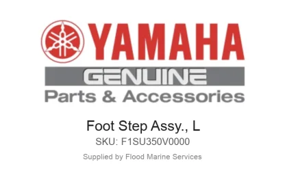Foot Step Assy., L - Genuine Yamaha Product available at Flood Marine