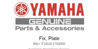 Fix, Plate - Genuine Yamaha Product available at Flood Marine