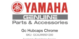 Gc Hubcaps Chrome - Genuine Yamaha Product available at Flood Marine