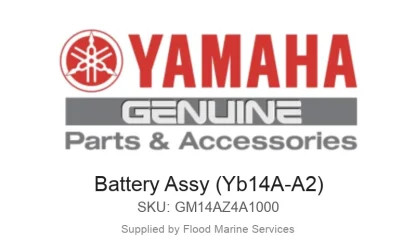 Battery Assy (Yb14A-A2) - Genuine Yamaha Product available at Flood Marine
