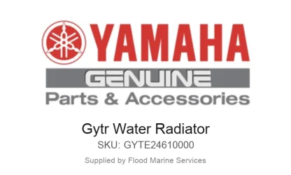 Gytr Water Radiator - Genuine Yamaha Product available at Flood Marine