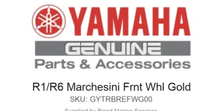 R1/R6 Marchesini Frnt Whl Gold - Genuine Yamaha Product available at Flood Marine