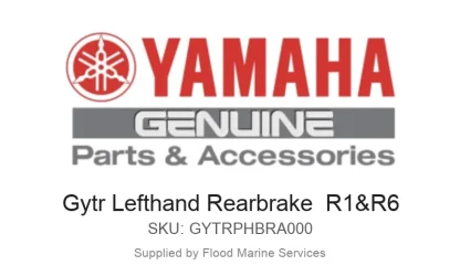 Gytr Lefthand Rearbrake  R1&R6 - Genuine Yamaha Product available at Flood Marine