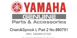 Chain&Sprock L Pad 2 No.880751 - Genuine Yamaha Product available at Flood Marine