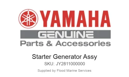Starter Generator Assy - Genuine Yamaha Product available at Flood Marine