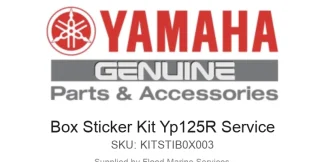Box Sticker Kit Yp125R Service - Genuine Yamaha Product available at Flood Marine