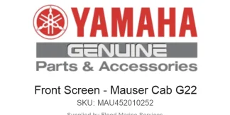 Front Screen - Mauser Cab G22 - Genuine Yamaha Product available at Flood Marine