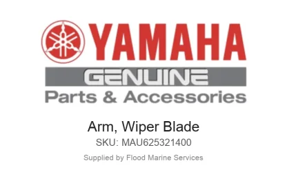 Arm, Wiper Blade - Genuine Yamaha Product available at Flood Marine