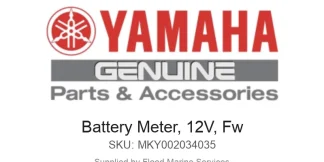 Battery Meter, 12V, Fw - Genuine Yamaha Product available at Flood Marine