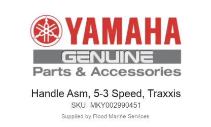 Handle Asm, 5-3 Speed, Traxxis - Genuine Yamaha Product available at Flood Marine