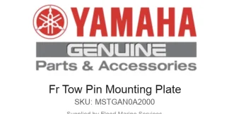 Fr Tow Pin Mounting Plate - Genuine Yamaha Product available at Flood Marine