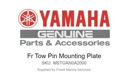 Fr Tow Pin Mounting Plate - Genuine Yamaha Product available at Flood Marine