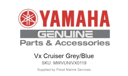 Vx Cruiser Grey/Blue - Genuine Yamaha Product available at Flood Marine