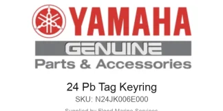 24 Pb Tag Keyring - Genuine Yamaha Product available at Flood Marine