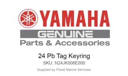 24 Pb Tag Keyring - Genuine Yamaha Product available at Flood Marine
