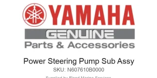 Power Steering Pump Sub Assy - Genuine Yamaha Product available at Flood Marine