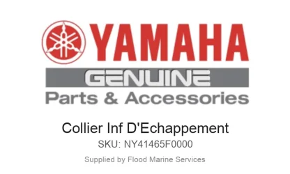 Collier Inf D'Echappement - Genuine Yamaha Product available at Flood Marine