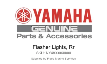 Flasher Lights, Rr - Genuine Yamaha Product available at Flood Marine