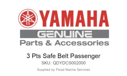 3 Pts Safe Belt Passenger - Genuine Yamaha Product available at Flood Marine