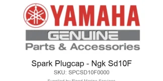 Spark Plugcap - Ngk Sd10F - Genuine Yamaha Product available at Flood Marine