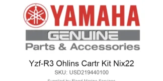 Yzf-R3 Ohlins Cartr Kit Nix22 - Genuine Yamaha Product available at Flood Marine
