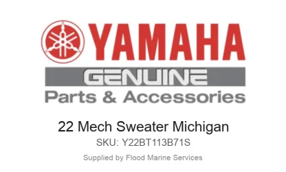 22 Mech Sweater Michigan - Genuine Yamaha Product available at Flood Marine