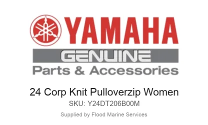 24 Corp Knit Pulloverzip Women - Genuine Yamaha Product available at Flood Marine