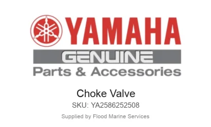 Choke Valve - Genuine Yamaha Product available at Flood Marine